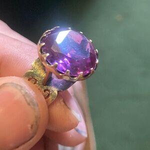 14K Gold Amethyst Ring